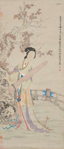 Attributed To Fei Dan Xu(1801-1850) Ink And Color On Paper