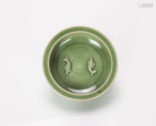 A Longquan ‘Double Fishes’ Brush Washer
