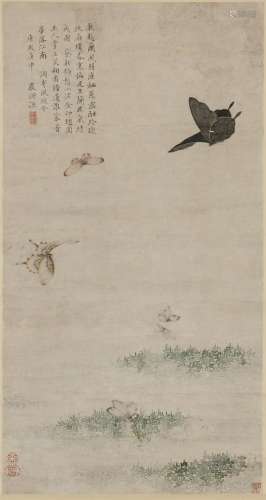 Yan Sheng Sun(1623-1702) Ink And Color On Paper