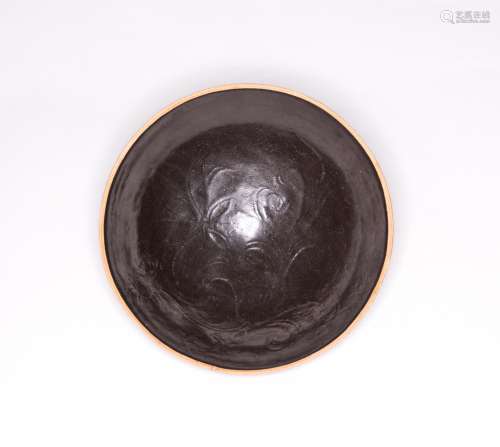 A Black Dingyao Sytle Flower Bowl