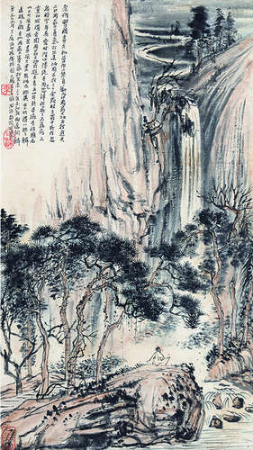 李可染 山水 立轴