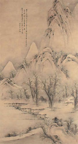 佘凤 道光壬辰-1832年作 山水 轴