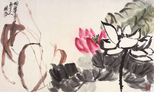 陈师曾（1976～1923） 荷花 镜心 设色纸本