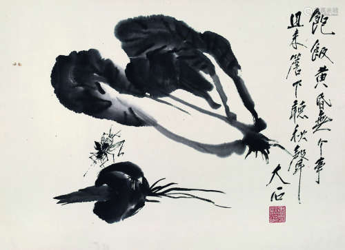 唐云（1910～1993） 秋声图 镜心 水墨纸本