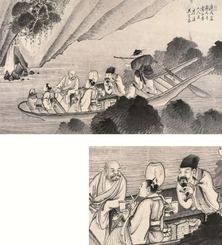 吴观岱（1862～1929） 庚戌（1910年）作 后赤壁赋 镜心 水墨纸本