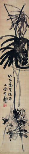 黄二南（1885～1971） 竹 镜心 水墨绢本