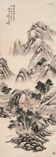 钱松嵒（1899～1985） 雨后观山 立轴 水墨纸本