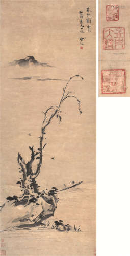 宋珏（1576～1632） 春江图 立轴 水墨纸本