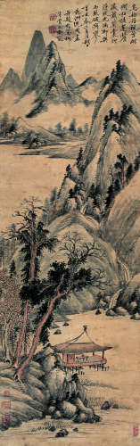 沈周（1427～1509） 辛亥（1491年）作 春江诗意图 立轴 设色纸本