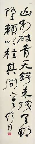舒同（1905～1998） 1965年作 行书诗 镜框 水墨纸本