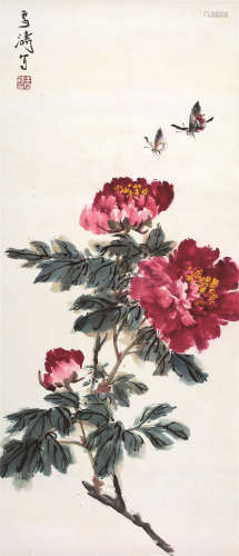 王雪涛（1903～1982） 花蝶图 立轴 设色纸本