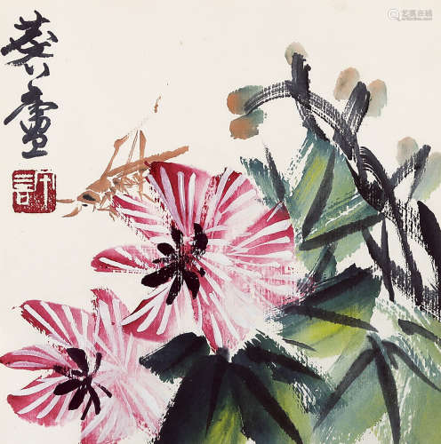 许麟庐（1916～2011） 秋声 镜框 纸本设色