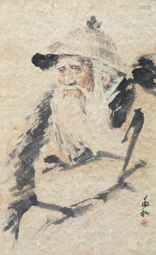 蒋兆和（1904～1986） 耄耋之年 镜心 纸本设色