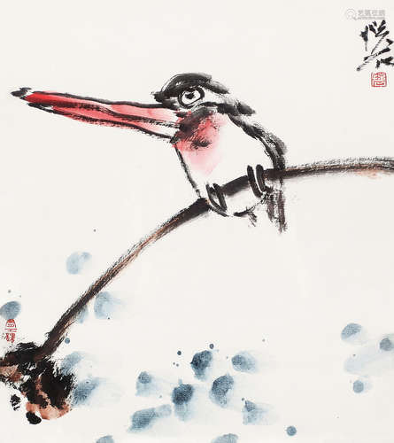 吴悦石（b.1945） 逸致 镜框 纸本设色