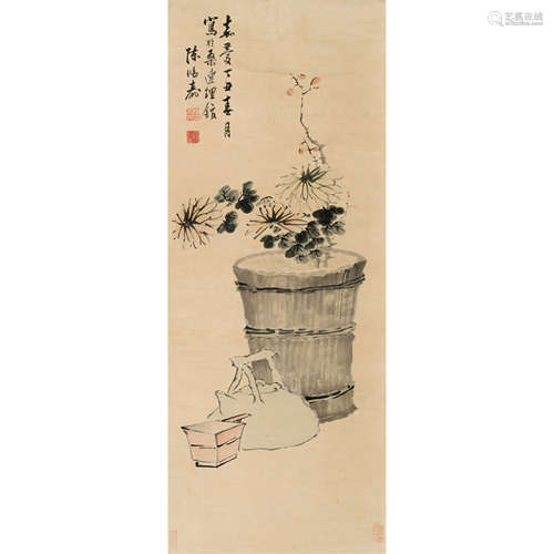 陈鸿寿 （1768-1822） 秋光图 纸本设色 立轴