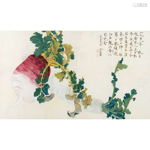 俞致贞 （1915-1995） 群英荟萃 纸本设色 镜框