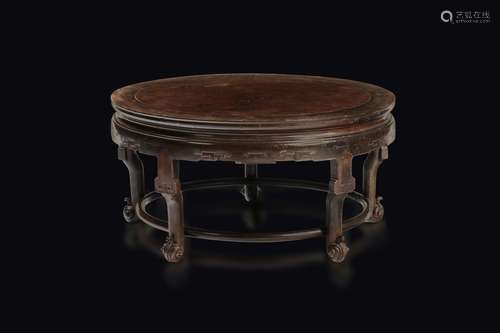 A round tea table, China, Qing Dynasty, 19th century