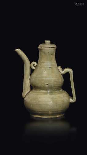 A Celadon glazed teapot, China, Song Dynasty (960-1279)