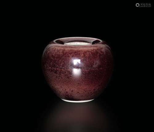 A small red flamb?glazed vase, China, Qing Dynasty, 19th  ...