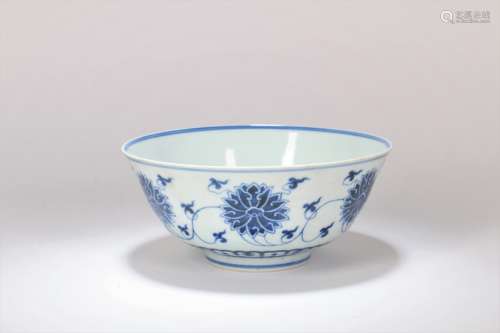 A Chinese Blue and White Porcelain Bowl