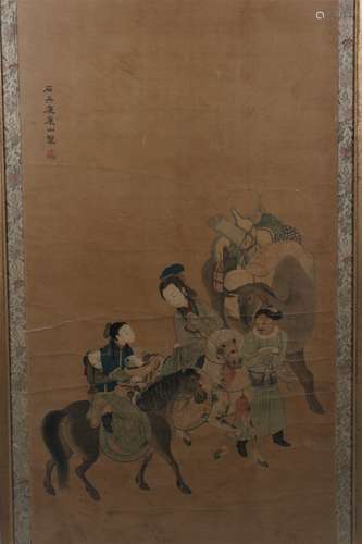 A Chinese Painting with Frame