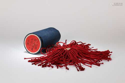 A Chinese Red-Tassels Pendant