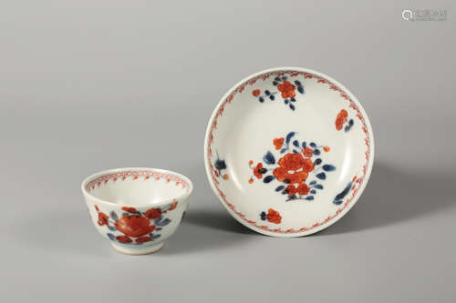 A Set of Two Famille-Rose Porcelain Bowl and Plate