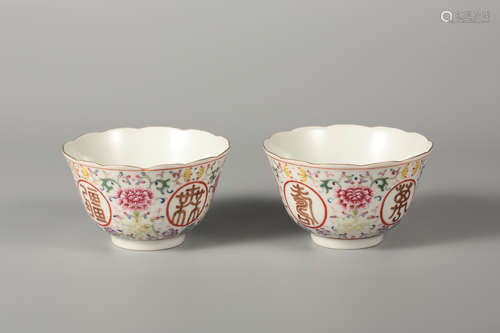 A Pair of Chinese Famille-Rose Porcelain Bowl