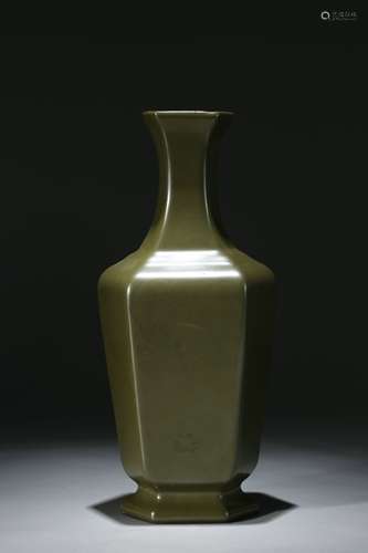 A Chinese Tea Brown Glazed Porcelain Vase