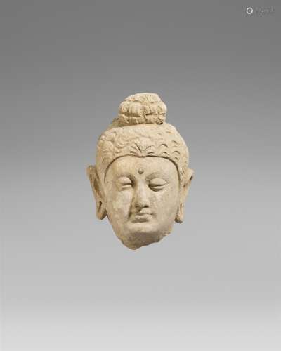 Buddha-Kopf. Stucco. Pakistan, Hadda. 3./4. Jh.