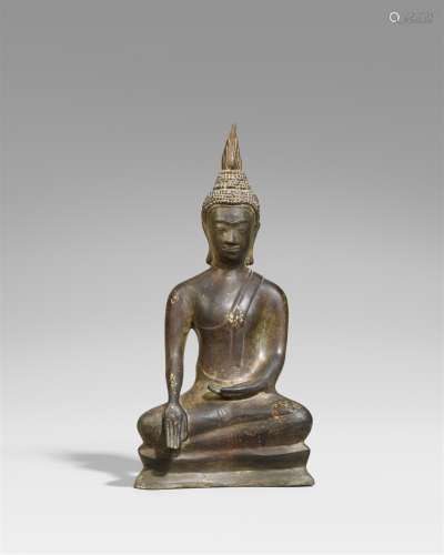 Buddha in maravijaya. Bronze. Thailand. 17. Jh. oder später