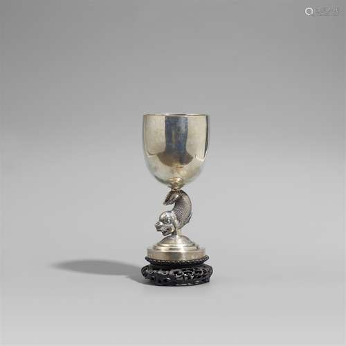 Pokal. Silber. Shanghai. Um 1900