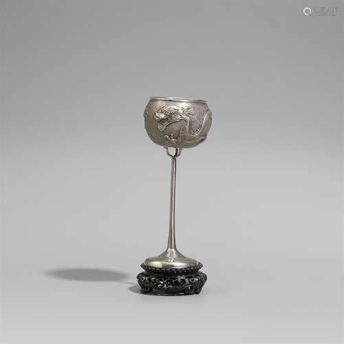 Pokal. Silber. Shanghai. Um 1900