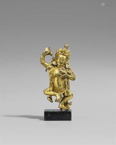 Vajravarahi. Feuervergoldete Bronze. Sinotibetisch. 18./19. Jh.