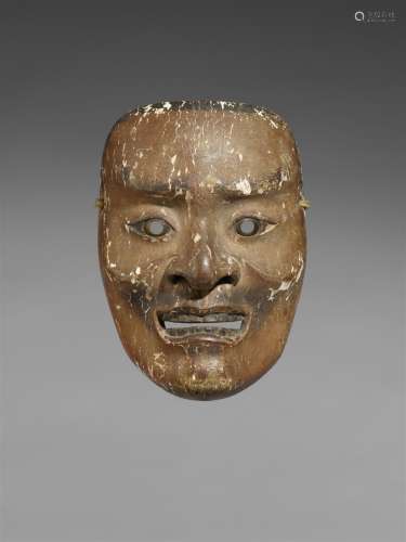 Nô-Maske vom Typ Ayakashi. Holz, farbig gefasst. 17. Jh.