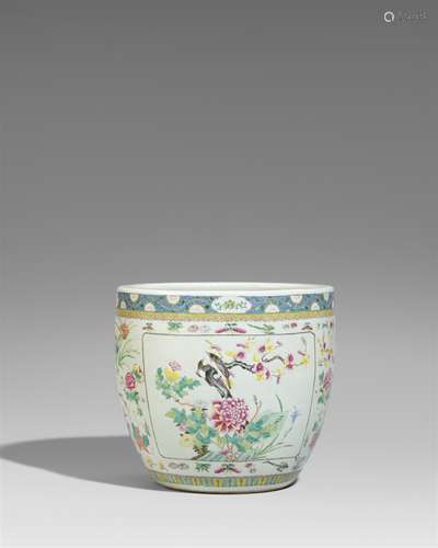 Famille rose-Fischbecken. Qianlong-Periode (1735-1796)