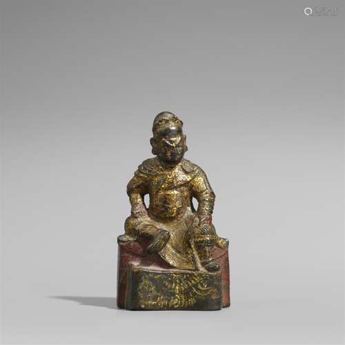 Figur des Kriegsgottes Guandi. Ming-Zeit