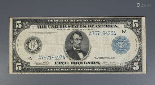 American 5 Dollar Bill