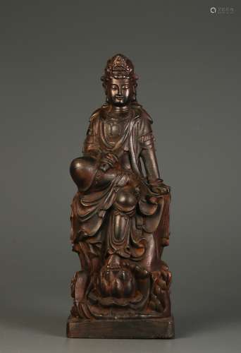 Chinese Carved Wood Guanyin