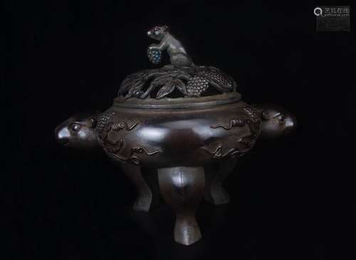 Chinese Bronze Incense Burner