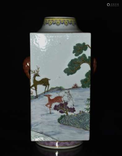 Chinese Famille Rose Porcelain Vase