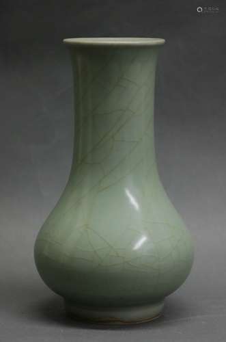 Chinese Long Quan Official Style Celadon Vase