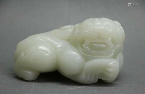 Chinese Carved Jade Foo Dog