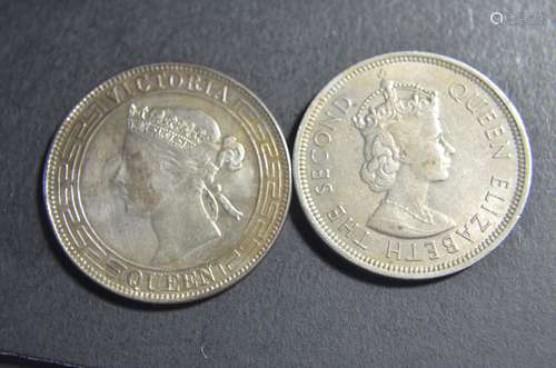 Two Hong Kong Coin 1866 and 1970