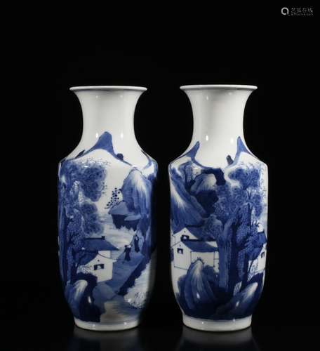 Chinese Blue/White Porcelain Vases