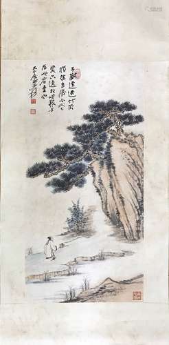 Chinese water color painting, Zhang, Daqian