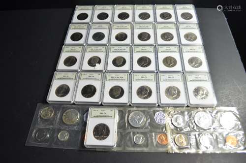 Set of American Coins, 1971-2007 P.D.