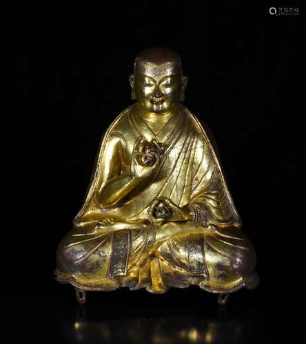 Chinese Gilt Bronze Buddha