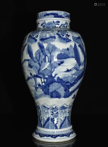 Chinese Blue/White Porcelain Vase