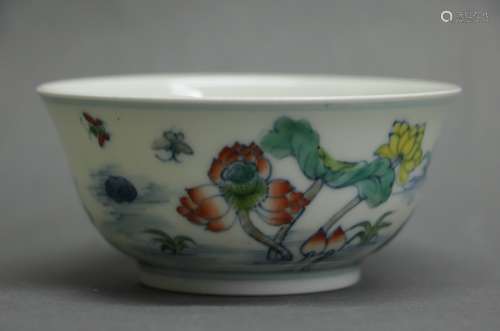 Chinese Blue/White Famille Verte Bowl